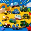 Colorful toy car magnetic stickers children's educational magnetic car sticker set Specification image